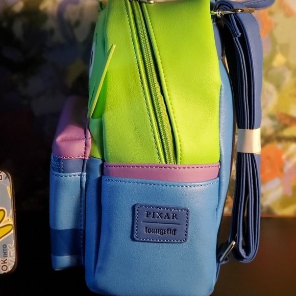 Loungefly pizza planet mini.backpack and exclusive cardholder main image 6